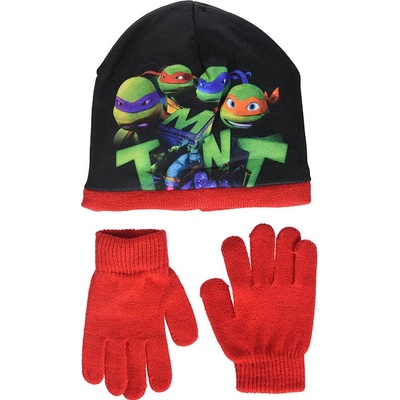 Sun City čiapka/rukavice Želvy Ninja TMNT červená