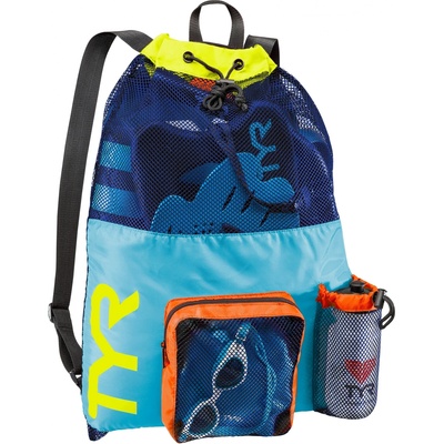 TYR торба за плуване tyr big mummy mesh bag син/жълт
