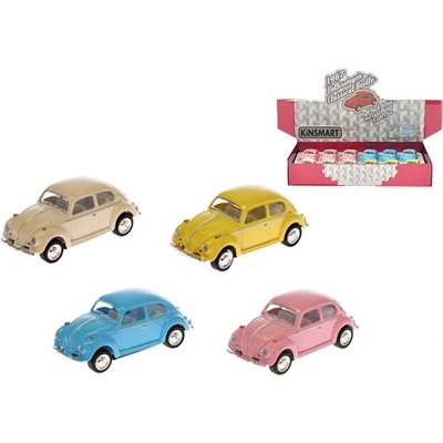 KINSMART Auto model VW Classical Beetle 1967 65cm zpětný nátah 4 barvy 1:64