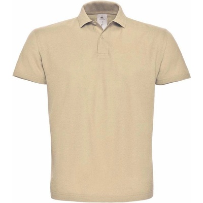 B&C ID.001 Piqué polo tričko hnedé sand