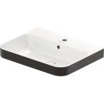 Duravit Happy D. 2 - Мивка за плот, 60х46 см, с преливник, отвор за смесител, с оттичане, антрацит/бяло 2360606100 (2360606100)