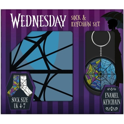 Přívěsek na klíče Wednesday Dárkový set /ponožky