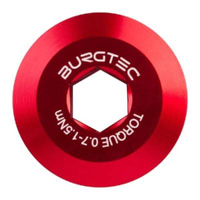 Болт за курбел BURGTEC Shimano Hollowtech II - Race червен