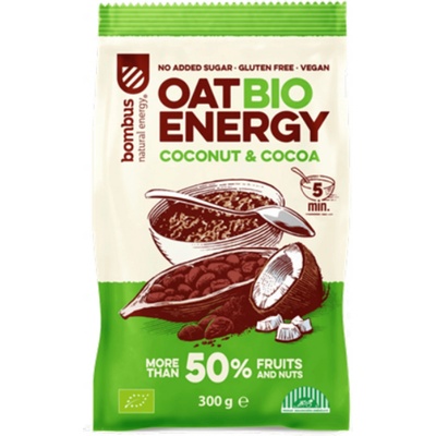 Bombus Ovsená kaša BIO ENERGY kokosové & cocoa 300 g