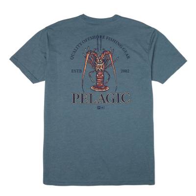 Тениска с къс ръкав Pelagic Premium CVC Tee Big Bug Smokey Blue