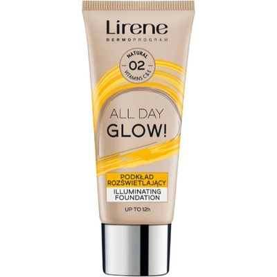 Lirene Vitamin C rozjasňujúci fluidný make-up pre dlhotrvajúci efekt 02 Natural 30 ml