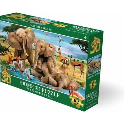 PRIME 3D puzzle Sloníča 63 ks