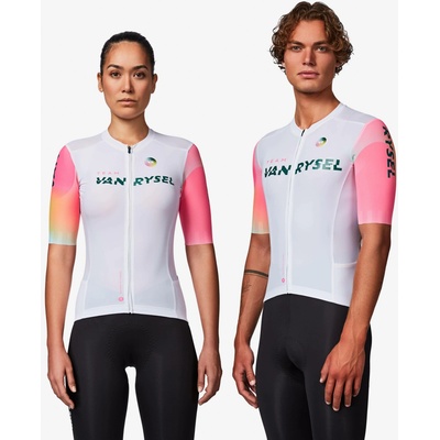 VAN RYSEL Unisex dres na silniční cyklistiku RCR 2 bílá