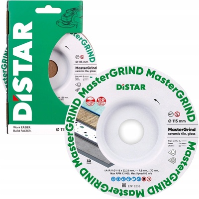 Diamantový řezný kotouč 115x22,23 mm na keramiku, gres Distar MasterGRIND