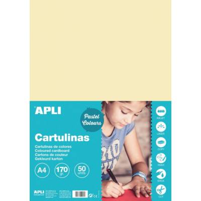 Kreslicí karton APLI A4/170g béžová 50 listů