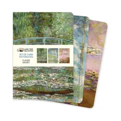 Flame Tree Publishing Claude Monet Set of 3 Midi Notebooks | Flame Tree Studio