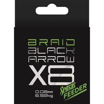 Sensas Pletená Šnúra Braid Black Arrow Feeder 130m 0,08mm 6,92kg