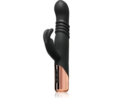 Rosy Gold Rabbit with Thrusting Function Black