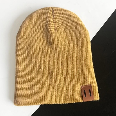 HARAHU Едноцветна шапка - Жълта kp12441 (12441)