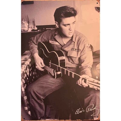 Ceduľa Elvis Presley gitara