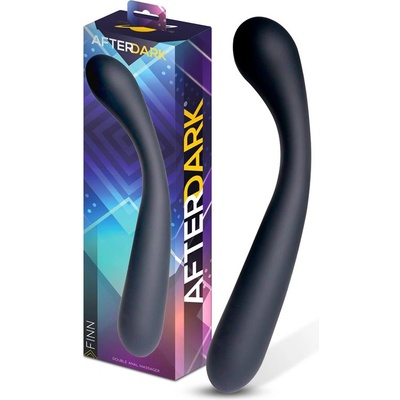 AfterDark Finn Double Anal Massager Silicone Black