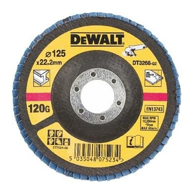 DeWALT DT3268 Brusný lamelový kotouč vypouklý šikmý 120 G na kov, 125 mm