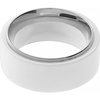 MPM Snubní keramický prsten 6582 bílostříbrné barvy