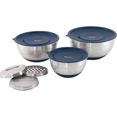 Outwell Chef Bowl Set Lids & Graters Цвят: сребърен
