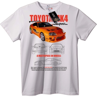 NOONEBRAND Тениска с Toyota Supra MK4 - 2XL, Black