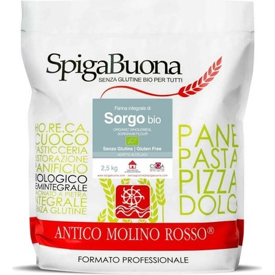 SpigaBuona Čiroková mouka celozrnná mletá kamenem BIO 2,5 kg