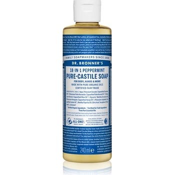 Dr. Bronner's tekuté univerzálne bio mydlo ALL-ONE Peppermint 236 ml