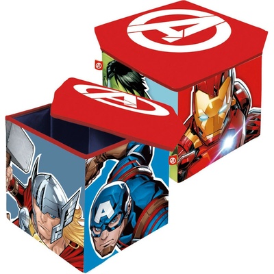 Arditex Taburet AVENGERS červené víko 30×30×30 cm