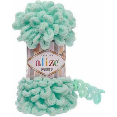 Alize příze Puffy 19 tyrkysově mentolová