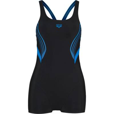 arena Дамски бански костюм Arena Women's Kaori Combinaison Swimsuit - Black / Blue China - размер 34 (EU) (150-2728-0311)