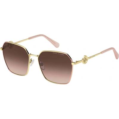 Marc Jacobs Слънчеви очила MARC JACOBS Women's Square Sunglasses - Gold Pink