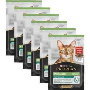 PRO PLAN PURINA PRO PLAN CAT STERILISED MAINTENANCE консерви говеждо 6 x 85 г