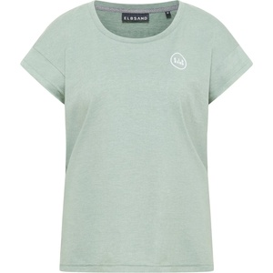 ELBSAND Дамска тениска ELBSAND Women's Ranva T-Shirt - Silt Green Melange - размер XXL (916-2678-0616)