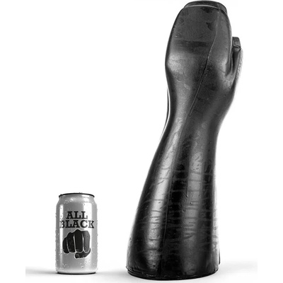 Фистинг дилдо, две ръце, 39см. - All Black Two Hands (D-222871)