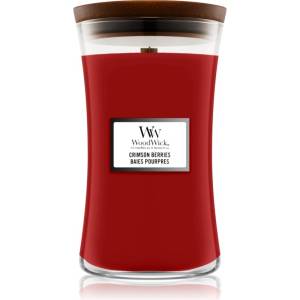 WoodWick Crimson Berries ароматна свещ с дървен фитил 610 гр