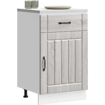 vidaXL Кухненски шкаф Lucca, сив сонома, инженерна дървесина (853723)