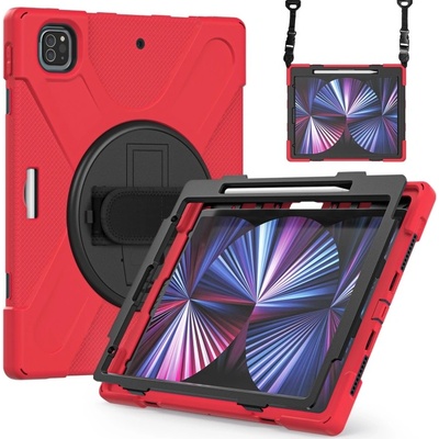 Vsetkonamobil 58825 SOLID Odolný kryt pre Apple iPad Pro 12.9 2022 / 2021 červený