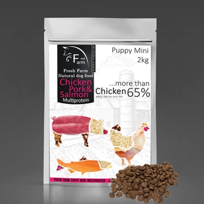 Fresh Farm Puppy Mini Multiprotein Chicken Pork & Salmon 2 kg