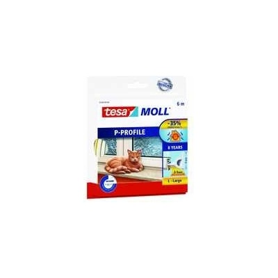 Tesa Tesamoll Gumené tesnenie P profil 5390 9 mm x 6 m biela