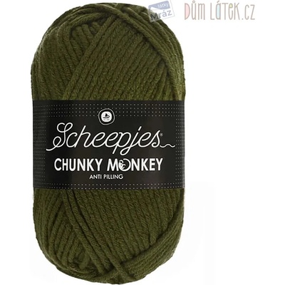 Priadza Chunky Monkey, machovo zelená