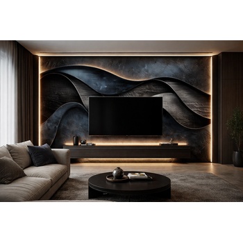 Стенен панел bamboo charcoal i Модел: 5906i с непрекъсната или огледална шарка i uv лак