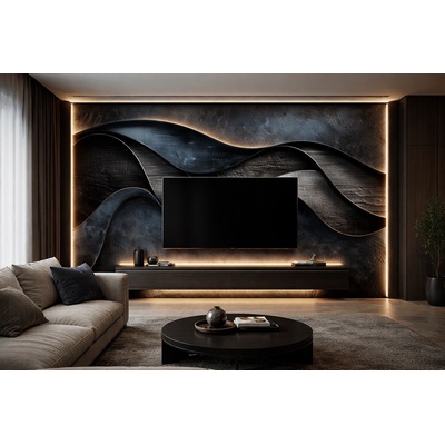 Стенен панел bamboo charcoal i Модел: 5906 i с непрекъсната или огледална шарка i uv лак
