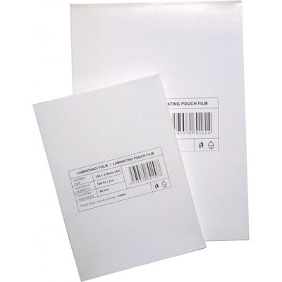 Laminovací fólie Standard - A4, (216x303 mm) 80 mikronů, lesklé, 100 ks 609.165 – Zbozi.Blesk.cz