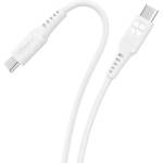 ProMate Data cable ProMate POWERLINK-CC120, 20V, 3A, 60W PD, Type-C to Type-C, 120cm - Бял
