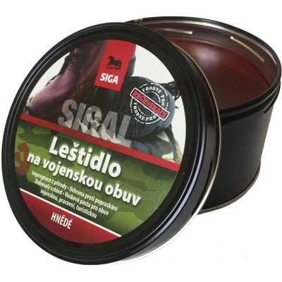 Sigal Vojenské leštidlo leštidlo na obuv hnědé 250 g