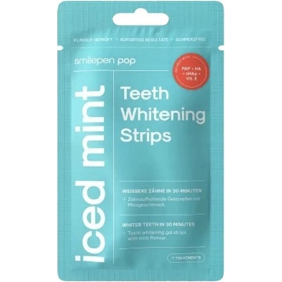 Smilepen Pop Iced Mint Whitening Strips sada bělicích pásek na zuby 7 x 2 ks – Zboží Dáma