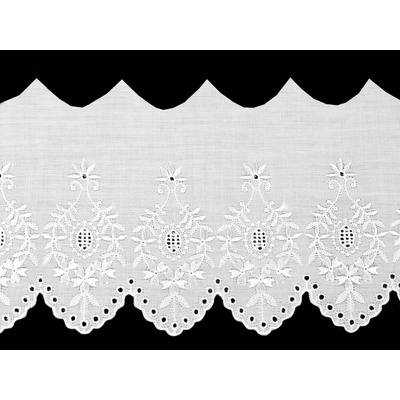 Madeira - štykování šíře 15 cm Varianta: bílá, Balení: 1 m