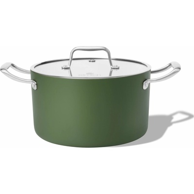 Elmich Nepriľnavý keramický hrniec Vital 20 cm 3,5 l olivovo zelená