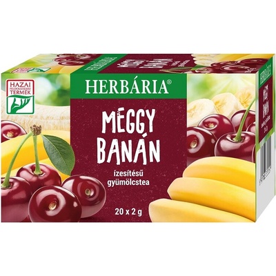 Herbária Ovocný čaj s príchuťou višňa a banán 20 ks