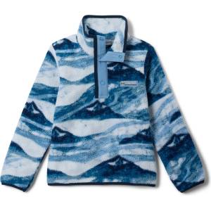 Columbia Детски поларен пуловер Columbia Kid's Helvetia II Printed Half Snap Fleece Fleece jumper - Rainy Day / Summits Tonal - размер 10-12 Years (704-4212-1313)