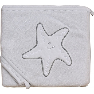 Scarlett Froté uterák hviezda s kapucňou sivá